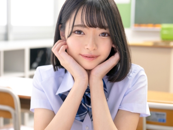 【粒楽あむ×制服】めちゃかわな粒楽あむちゃんと甘酸っぱいアオハルセックス！細身なボディで濃厚にカラダを絡ませあう！