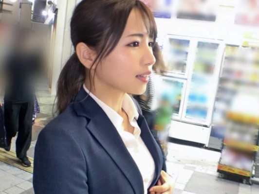 【OL×ナンパ】スーツ姿のOLお姉さんをナンパ！黒パンストを破り敏感トロトロマンコに肉棒ぶち込み濃厚セックス！